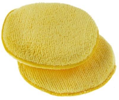 Monster Shine Yellow Round Microfibre Applicator 1/2