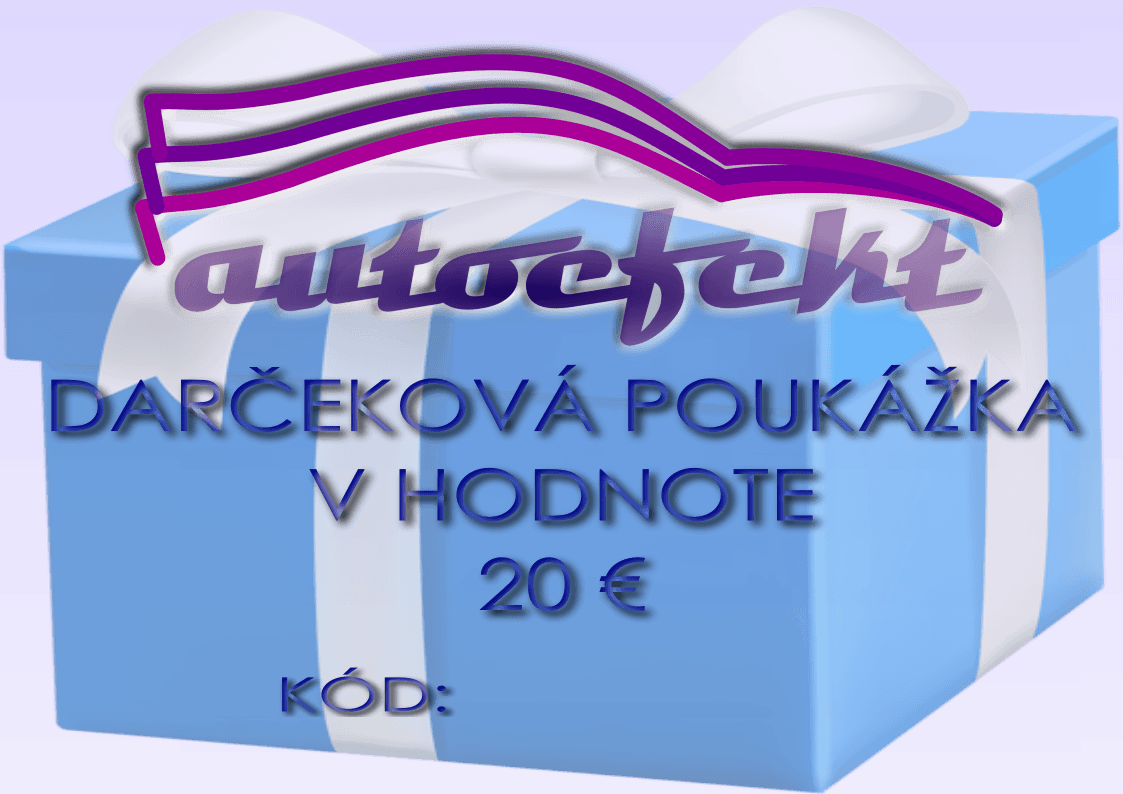 Dárkový poukaz 20 € 1/2
