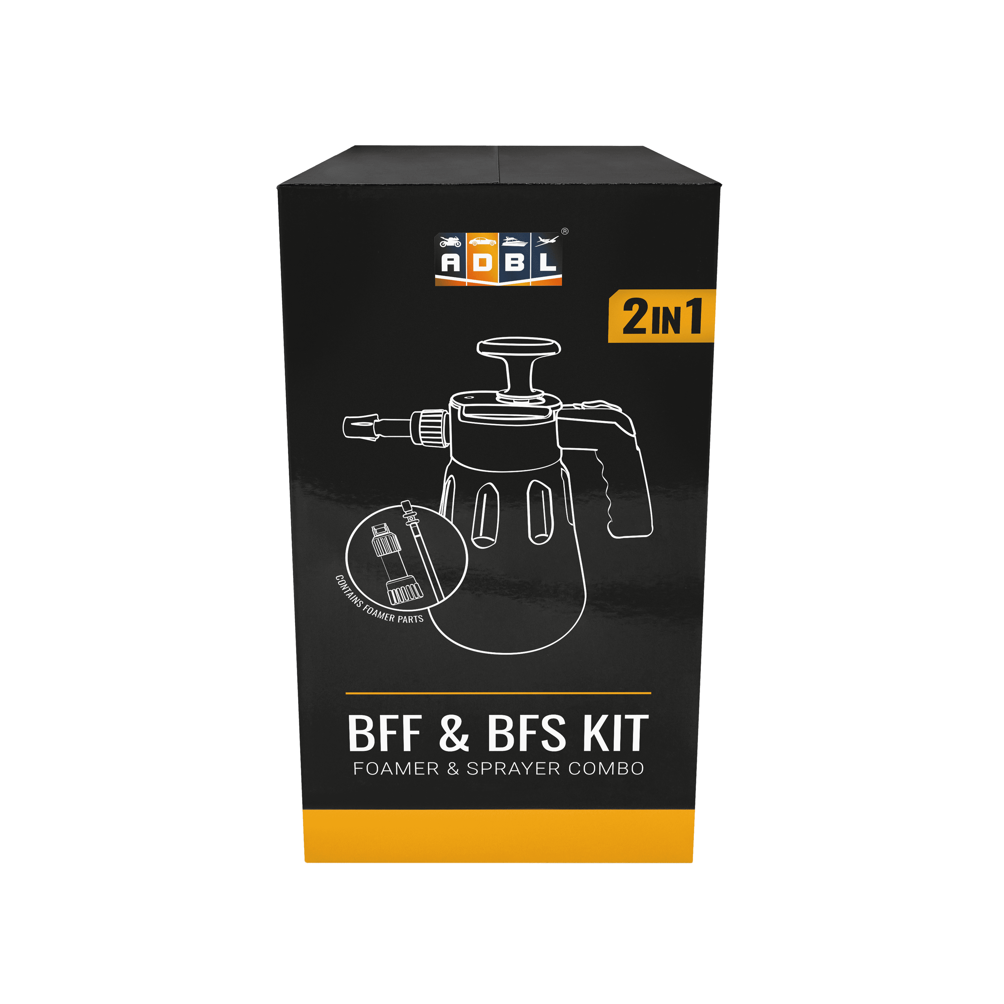 ADBL BFF & BFS KIT Ruční tlakový postřikovač a pěnovač Combo 2/3