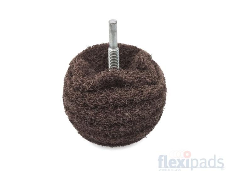 Flexipads Brown Coarse Scruff Ball 75 mm 1/2