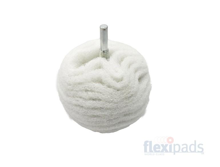 Flexipads White Microfine Scruff Ball 75 mm 1/2