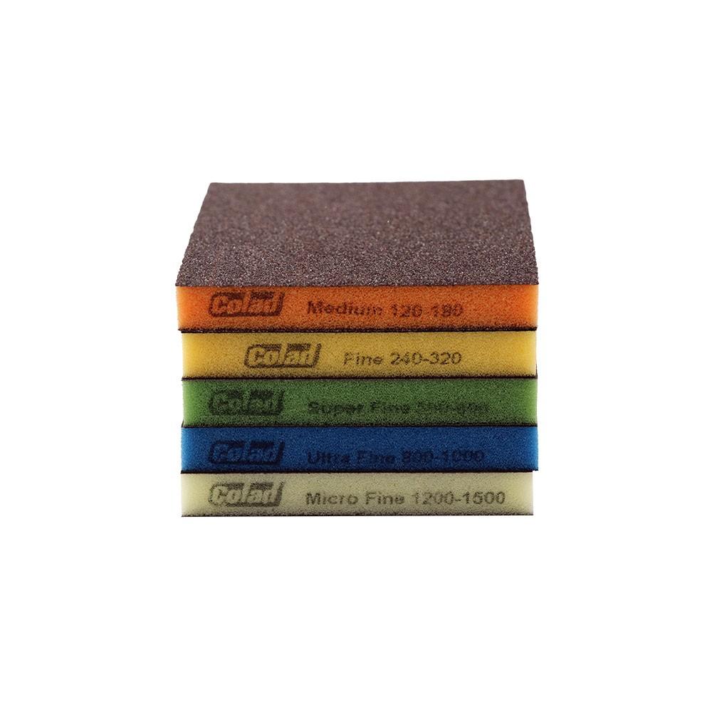 Colad Double Sided Foam Sanding Pad Fine P100 1/4